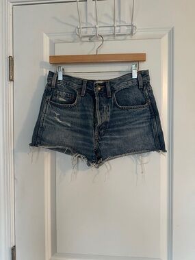 Universal Thread Distressed Dark Blue Denim Cutoff Shorts